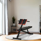 Soozier Adjustable Weight Bench - Black and Red-Targets most major muscle groups, shapes your abs, back, chest, glutes, hamstrings and core 