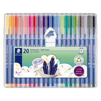Staedtler Triplus Broadliner Pens - 1.0mm - Assorted Colours - 20 Pack-Broadliner