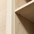 HOMCOM Boho 53.5" L Sideboard - Natural Wood-Anti-tipping design ensures safety and stability