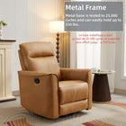 Ebello Tayani 31.5" Wide Modern Comfortable Upholstered Swivel And Rocker Manual Recliner-Dimensions: 40.55" H x 31.5" W x 37.1" D