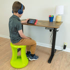 Simplay3 17" Live Fit Active Balance Chair - Bright Lime Green-Sensory dots