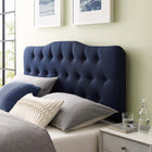 Modway Annabel Upholstered Fabric Queen Headboard - Navy-Fine polyester upholstering