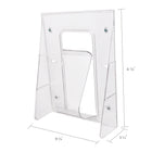 Deflecto Stand-Tall Wall Mounted Magazine Display - 1 Compartment - Magazine Size - Clear-Holds literature over 2.38" deep