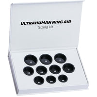 Ultrahuman Ring Air Sizing Kit-It is important to first use the sizing kit to determine the Ring AIR size. Wear the ring such that the engraved size number is toward the palm of your hand.
