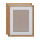 Decent Living Solid Wooden Picture Frame - 16" x 20" - Golden Teak - 2 Pack-Material: 100% Natural Solid Wood (Okan / Teak)