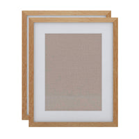 Decent Living Solid Wooden Picture Frame - 16" x 20" - Golden Teak - 2 Pack-Material: 100% Natural Solid Wood (Okan / Teak)