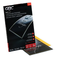 Swingline GBC Clear Fusion EZUse LongLife Speed Thermal Laminating Pouches - 3 mil - Menu - 100 Pack-EZUse alignment guides make centreing documents easy and magically disappear after lamination