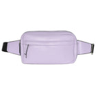 Nicci Waist Bag with Web Strap - Lilac-Main Zipper Compartment