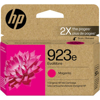 HP 923E EvoMore Ink Cartridge - High Yield -  Magenta -This cartridge combines legendary performance and the quality you expect, all while keeping the planet in mind
