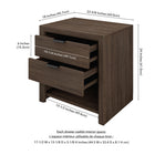 Hudson&Canal Clarice Rectangular Nightstand - 24" W - Brown Oak-Features easy assembly