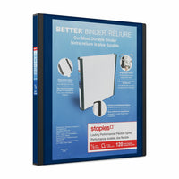 Staples Better Binder - 1/2" - Blue-Longer lasting, easier to use