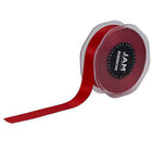 JAM Paper Double Faced Satin Ribbon - 7/8" W x 25 yd. - Red-Colour: Red
