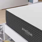 Modway Aveline 12" Memory Foam Full Mattress-Stretch Knit Zipper Removable Cover