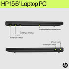 HP 15.6" Laptop PC - Intel Processor N100 - 128 GB SSD - 4 GB RAM - Windows 11 Home S with 1-year of Microsoft 365-Liberating battery life: Take on the day without worrying about recharging