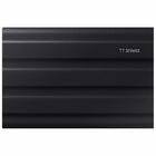 Samsung - T7 1TB USB 3.2 Gen. 2 Shield Portable SSD - Black-1TB