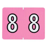 Pendaflex Numeric End Tab Lilac Filing Labels - 8 - 500 Pack-Compatible with DataFile L8700 series labels