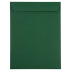 JAM Paper Open End Catalog Envelopes - 9" x 12" - Dark Green - 10 Pack -Colour: Dark Green