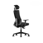 Kopplen Office Chair with Headrest & Armrests - Black-Durable molded foam seat: Retains shape for 5+ years