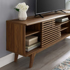 Modway Render 71" Media Console TV Stand - Walnut-Smooth Wood Grain Laminate