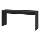 Hudson&Canal Lawrence 64" Wide Rectangular Fluted Console Table - Black Grain-Tabletop features a weight capacity of 50 lb