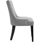 Modway Marquis Fabric Dining Chair - Light Grey-Dense Foam Padding