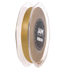 JAM Paper Double Faced Satin Ribbon - 3/8" W x 25 yd. - Gold-Ribbons are perfect for gift wrapping, clothes, decorating, or tying around gourmet bottles and gift baskets