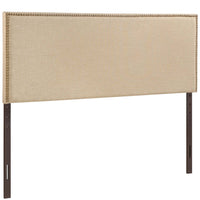 Modway Region Nailhead Upholstered Queen Headboard - Cafe-Contemporary headboard