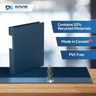 Davis Group Premium Economy Binder - D Ring - 1" - Navy Blue - 6 Pack-Ideal for Conferences, Reference, Colleges & Universities