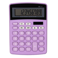 Pep Rally Calculator - Purple-Desktop calculator with easy-view 10-digit angled LCD display