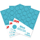 JAM Paper Round Circle Label Sticker Seals, 1 2/3 inch diameter, Blue, 3 Sets of 120 (147627037g)-Blue