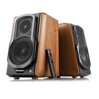 Edifier S1000MKII Audiophile Active Bookshelf 2.0 Speaker with Multiple Inputs Connection - Brown-High-efficiency Class-D digital power amplification