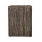 Manhattan Comfort Novara 60" Contemporary 2-Drawer Writing Desk - Jacobean Walnut-Versatile Functionality: Ideal for home offices, bedrooms, or multi-purpose workspaces