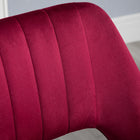 Vinsetto Armless Swivel Computer Desk Chair - Red-Colour: Red