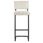 Modway Parity Boucle Bar Stools - Black Ivory - Set of 2-8