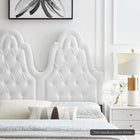 Modway Augustine Tufted Performance Velvet Twin Headboard - White-Assembly Required
