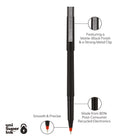 uni-ball Roller Rollerball Pens - 0.5mm - Red-0.5mm Micro Point