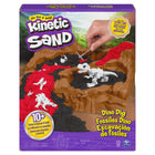 Kinetic Sand Digging for Dinos Dino Dig-Dig and discover 10 bones: This fun Kinetic Sand kids toy opens up to reveal a themed play area and includes a 2-in-1 pickaxe and shovel to help you find 10 dinosaur bones hidden under Kinetic Sand!
