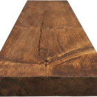 Entrepot La Grange Floating Shelf with Hardware - 36" L x 8" D x 2" T - Whiskey Brown-Real Wood