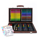 Art 101 Draw & Color Wood - 106 Piece Art Set-Premium Core Colored Pencils color, shade, and blend beautifully with high pigment content