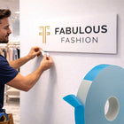 Futech Foam Double-sided Tape - 20mm W x 50m L - White-Clean, professional finish that keeps signage, displays, and materials firmly in place with no exposed tape.