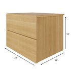 Nexera James Nightstand With 2-Drawers - Natural Maple-5