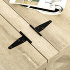 HOMCOM Coffee Table with Flip Top Hidden Storage - Oak-Made of solid particleboard and pinewood legs for daily use
