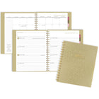 AT-A-GLANCE 2027 Medium Weekly/ Monthly Planner - 8-½" H x 6" W - Badge Geo - Bilingual-Twin coil binding