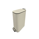 Modern Homes 8L Slim PedaL Bin - Beige-Compact 8L size for daily use