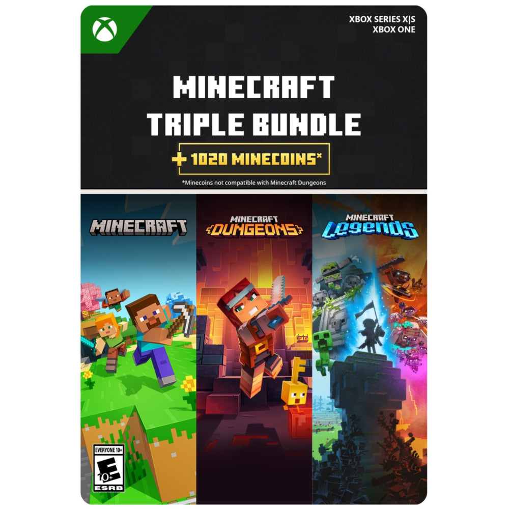 Minecraft Triple Bundle for Xbox Series X/S [Digital Code