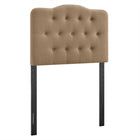 Modway Annabel Premium Linen Blend Twin Headboard - Almond-Premium Linen Blend Upholstery