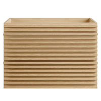 Modway Render 30" Wall-Mount Bathroom Vanity Cabinet - Oak-Mid-Century Modern Vanity