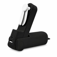 Artikl Foldable Handheld Fan with Power Bank & Emergency Light Function - Black-Three wind speed settings provide customizable cooling