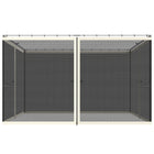 Outsunny Replacement Mosquito Netting for Gazebo 10' L x 12' W - Cream White-Four separate panels with a zipper on each panel to connect with the adjoining piece  