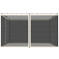 Outsunny Replacement Mosquito Netting for Gazebo 10' L x 12' W - Cream White-Four separate panels with a zipper on each panel to connect with the adjoining piece  